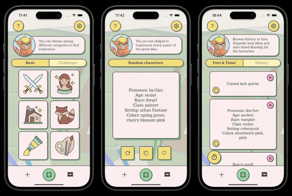 Art Mewse app prototype