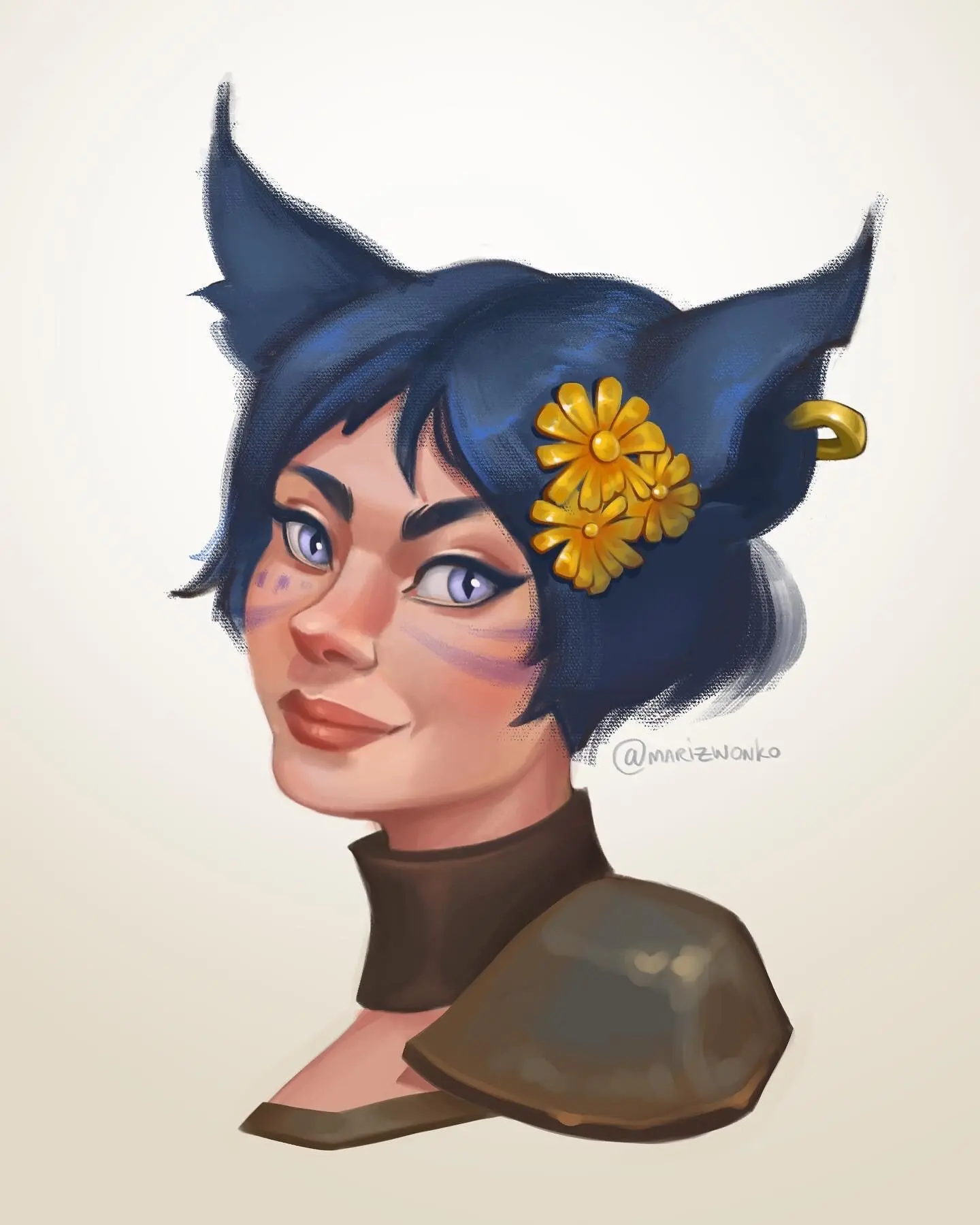 Commissions colored portrait example 3