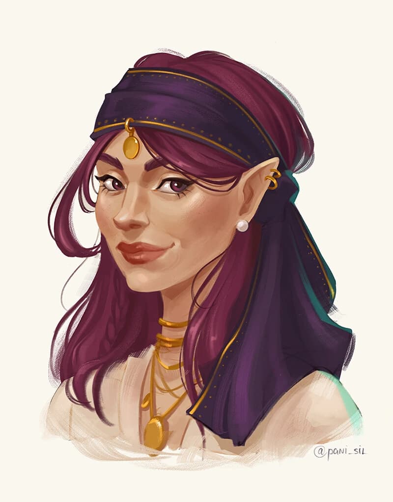 Commissions colored portrait example 2
