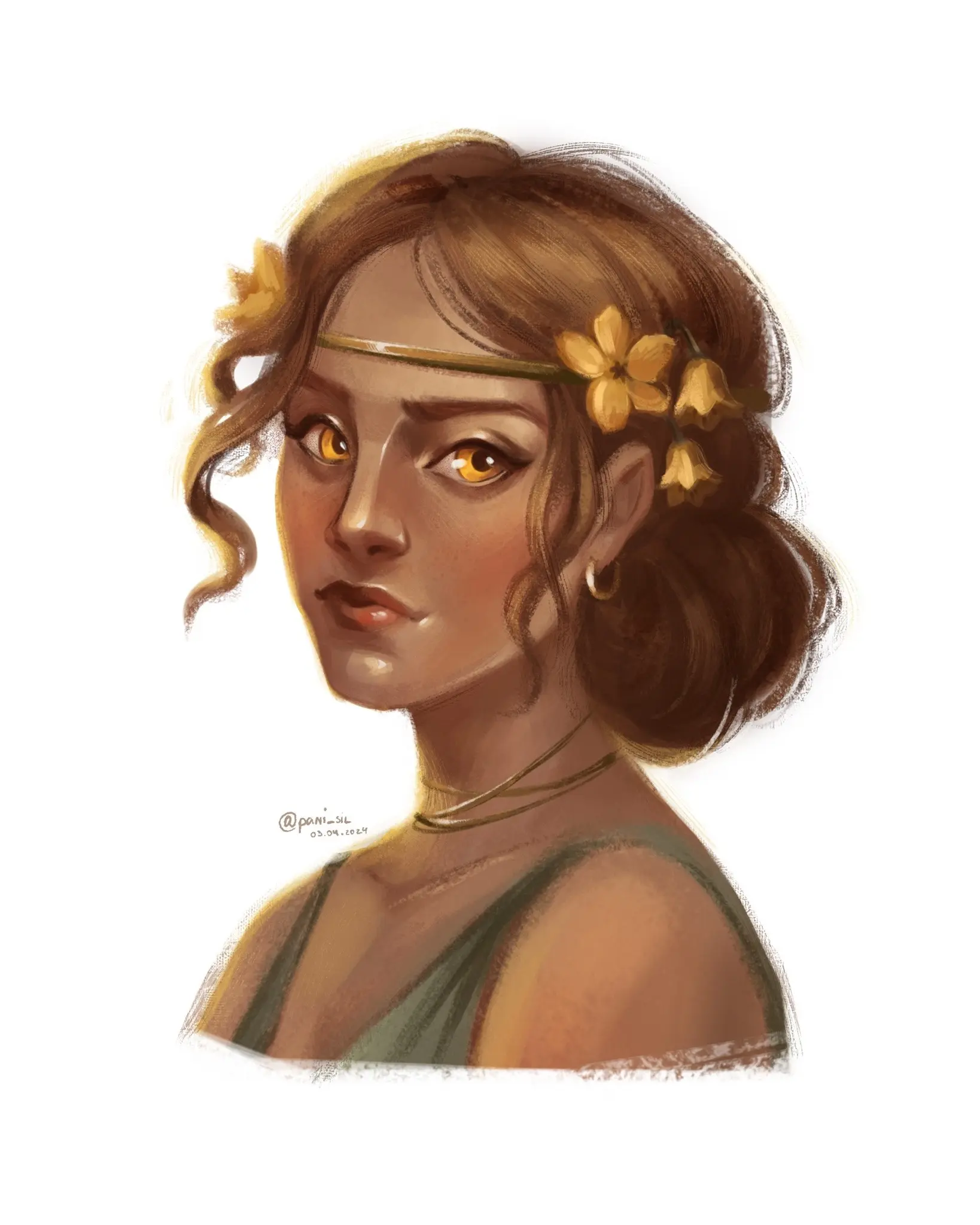 Commissions colored portrait example 1